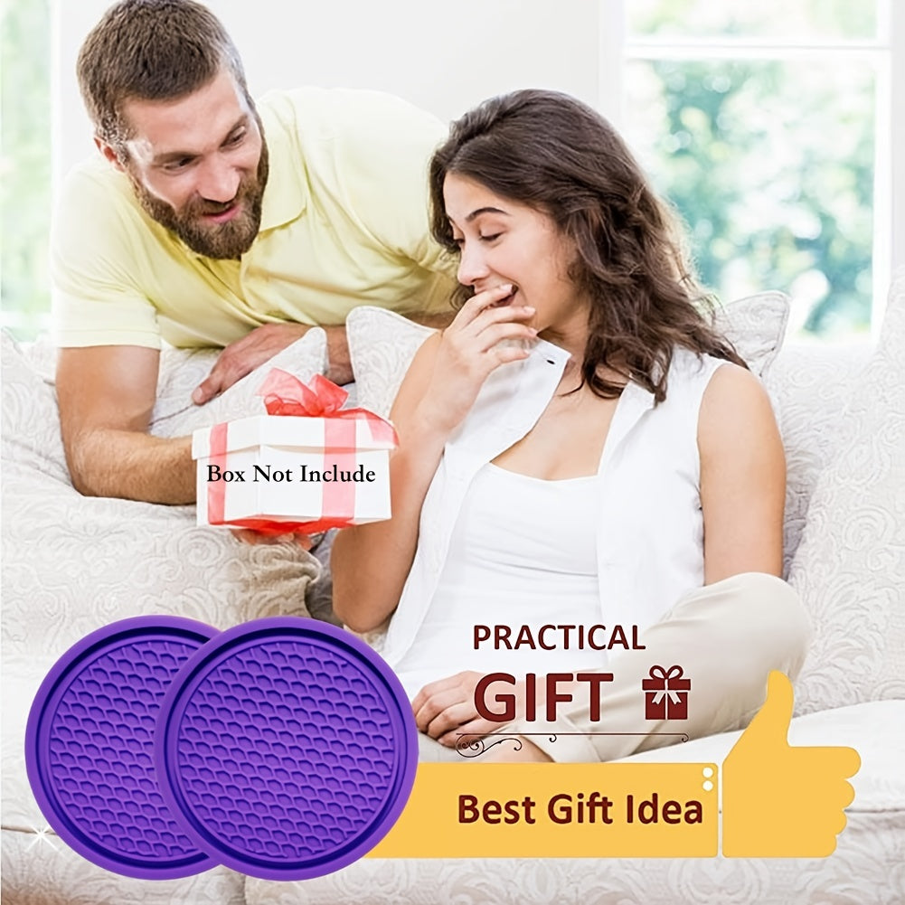 Universal Car Cup Coaster - ZukMi 4pcs Non-Slip Holders