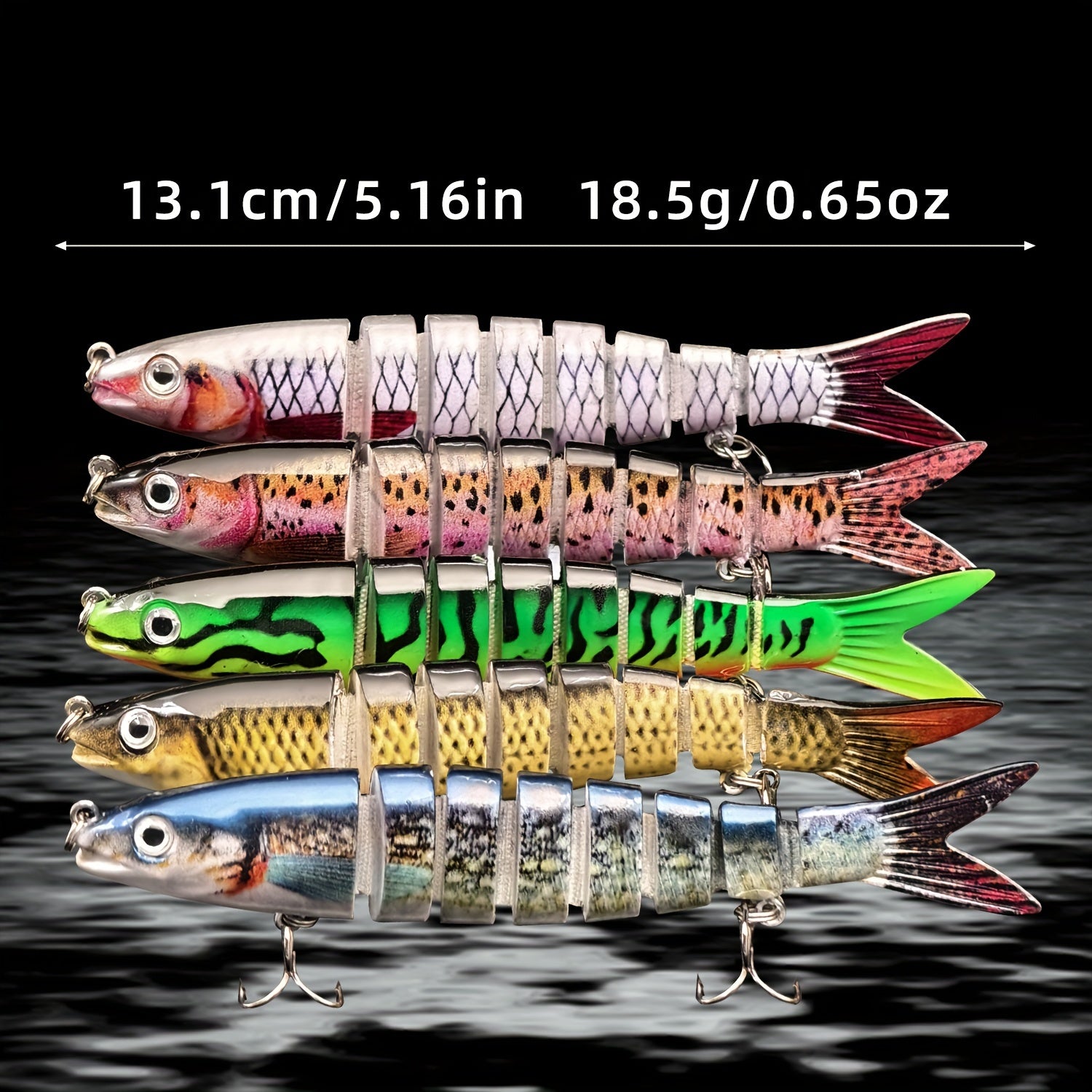 Multi Jointed Swimbait for Trout & Bass Fishing