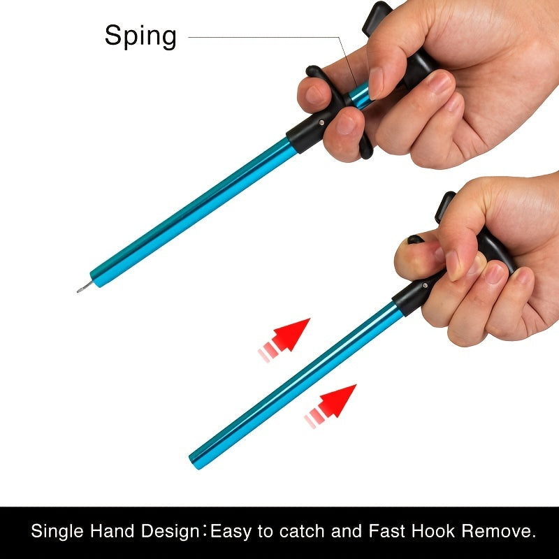 Fish Hook Remover - Aluminum Fishing Tool, Blue