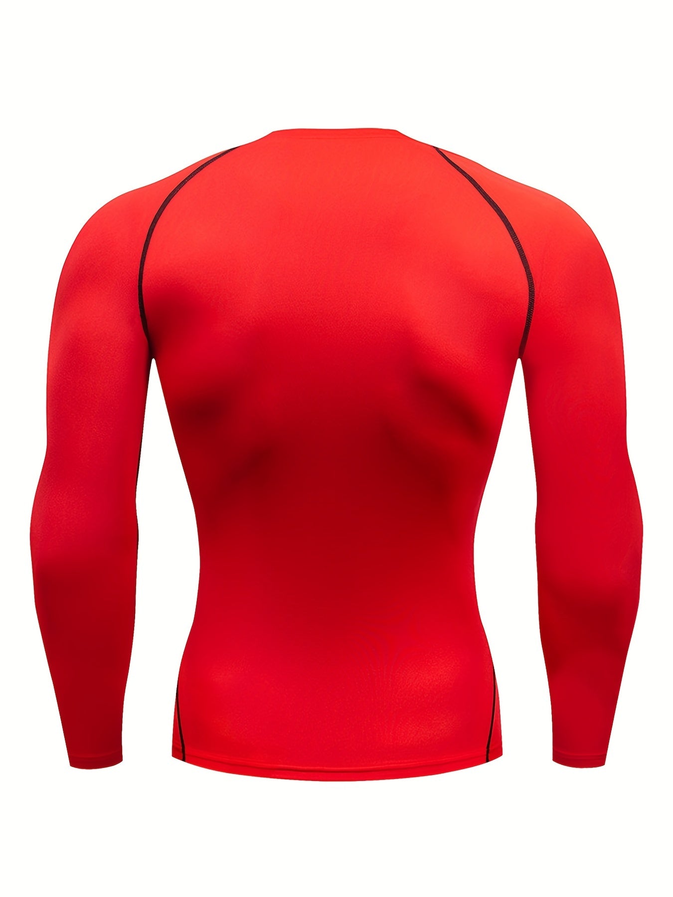 Men's Quick-Dry Fitness Top - Crew Neck, Long Sleeve