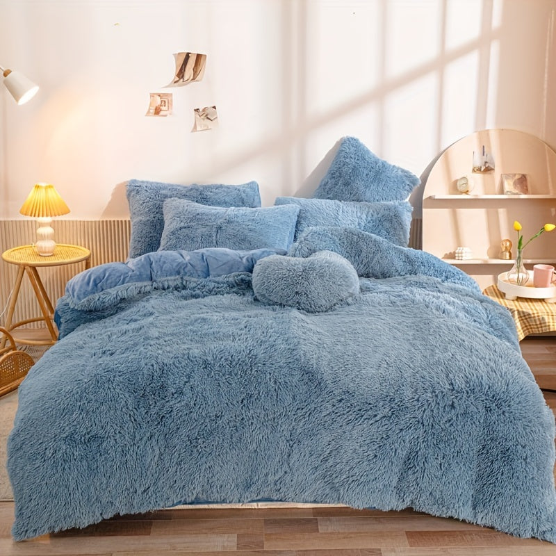 Polyester Duvet Cover Set 3pcs Multicolor Plush