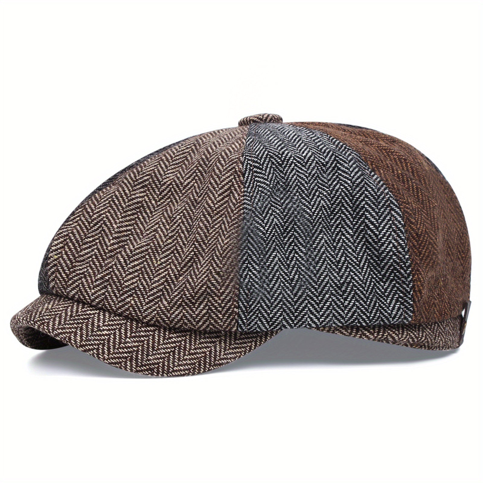Men's Retro Flat Cap - Black Beret with Vintage Style