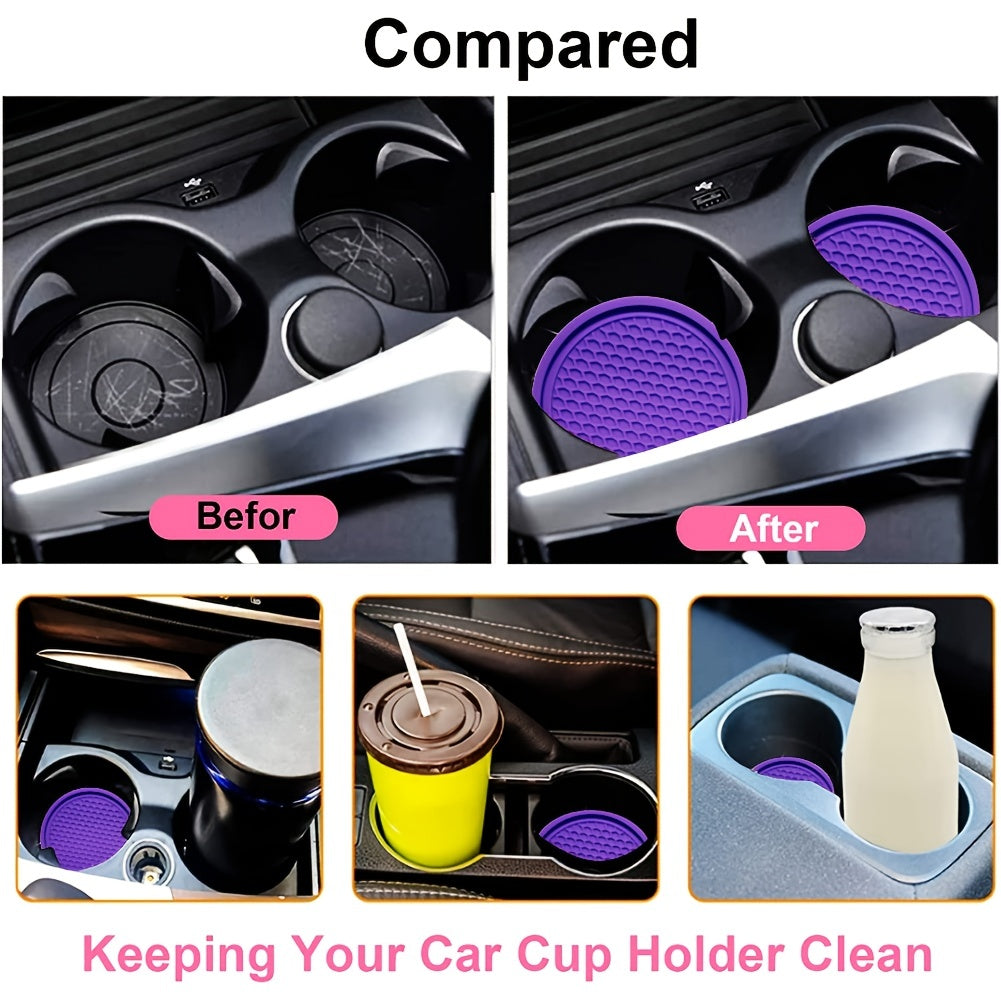 Universal Car Cup Coaster - ZukMi 4pcs Non-Slip Holders