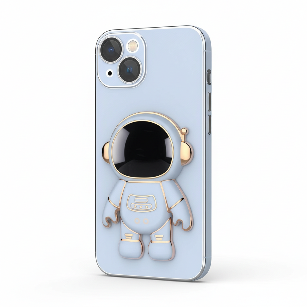 Light Blue Astronaut iPhone Case