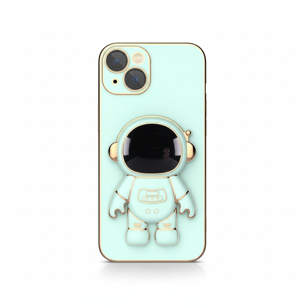 Mint Green Astronaut iPhone Case
