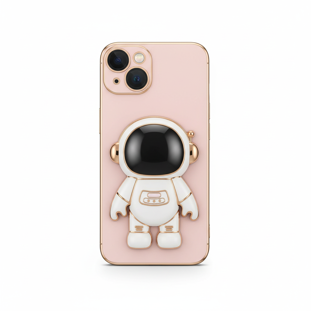 Pink Astronaut iPhone Case