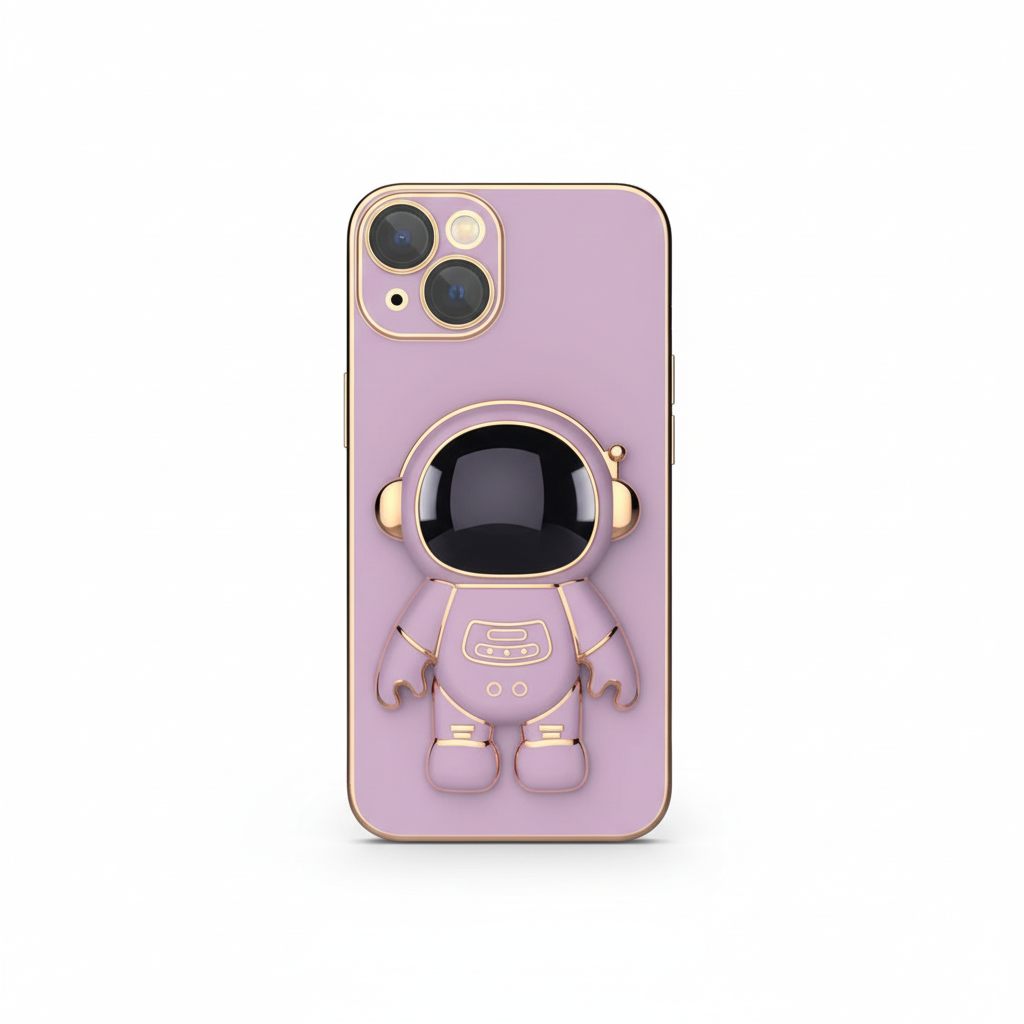 Purple Astronaut iPhone Case