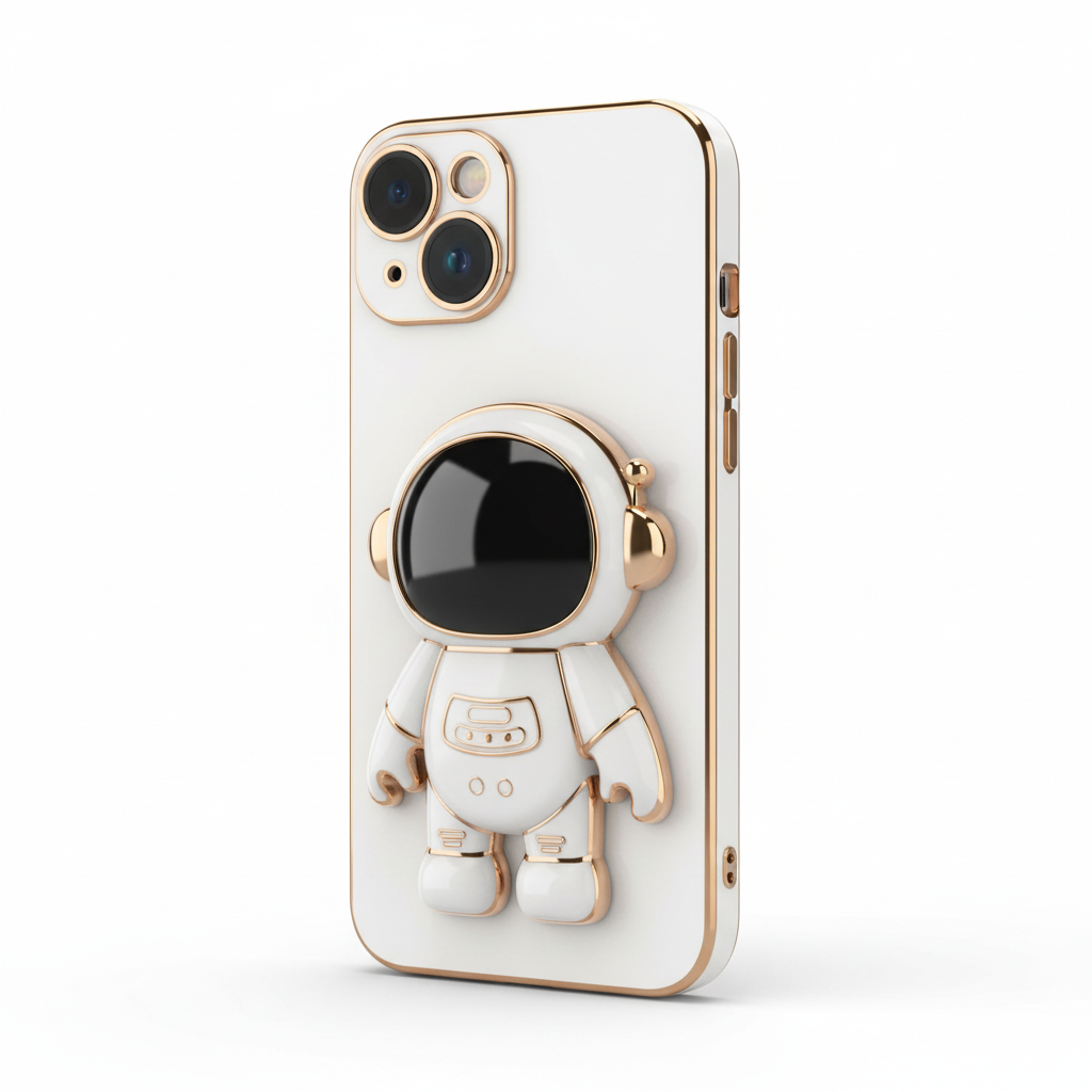 White Astronaut iPhone Case